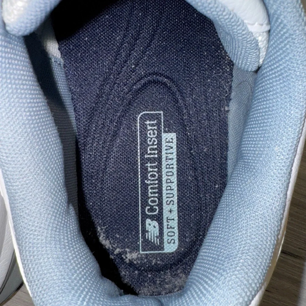 New Balance 608 Women's White Light Blue‎ Size 12 D WX608WB5
